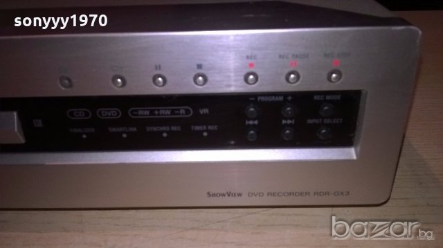 sony rdr-gx3 dvd recorder-за ремонт-внос франция, снимка 11 - Ресийвъри, усилватели, смесителни пултове - 19781169