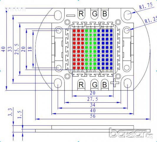 ЛЕД диоди за осветление LED diodes red green blue RGB, снимка 9 - Лед осветление - 14784440