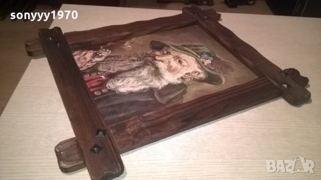 ретро картина-красива и стилна-57х48см-внос швеицария, снимка 6 - Колекции - 23507625