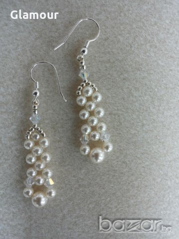 Перлени обеци