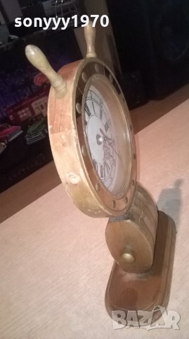 корабен рул с часовник-34х21х9см-внос швеицария, снимка 8 - Колекции - 26045390