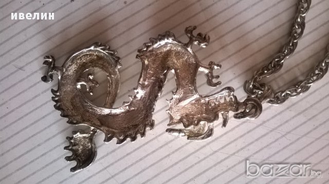 метално бижу-дракон, снимка 3 - Колиета, медальони, синджири - 17134333