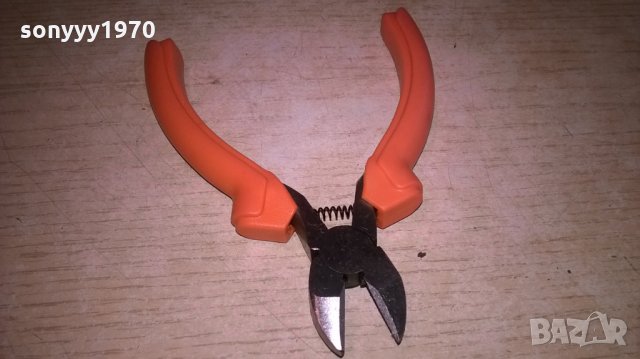 Клещи резач от калена стомана с ергономични гумени дръжки. Дължина - 10.5см., снимка 7 - Клещи - 25375944