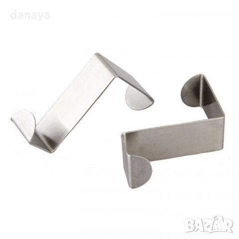 942 Комплект от 2 броя метални закачалки за кухненски шкаф или врата, снимка 5 - Други - 25512300