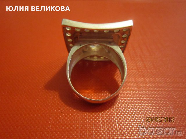 Сребърен пръстен 123, снимка 4 - Пръстени - 17807483