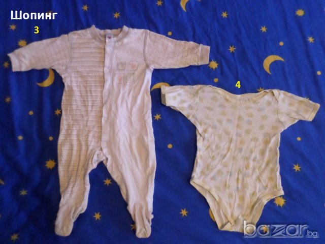 Три ромпъра и боди (9-12 мес.), снимка 4 - Бодита за бебе - 19741972