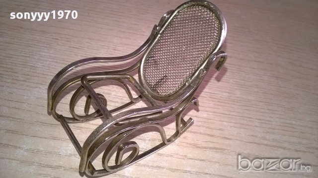 Мини ретро колекция-стол/инокс-7х7х4см-внос швеицария, снимка 8 - Антикварни и старинни предмети - 17475250