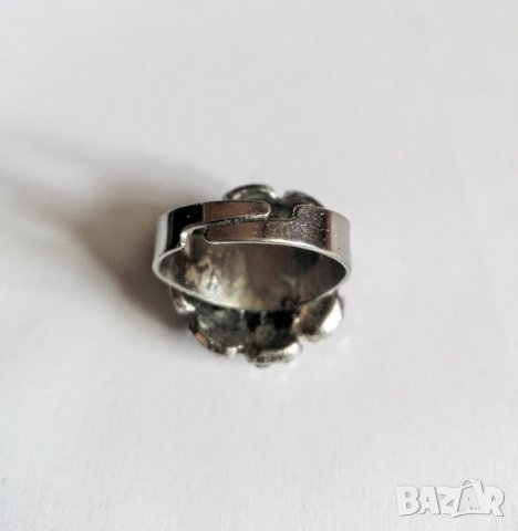 Старинен пръстен с оникс, снимка 3 - Пръстени - 25107910