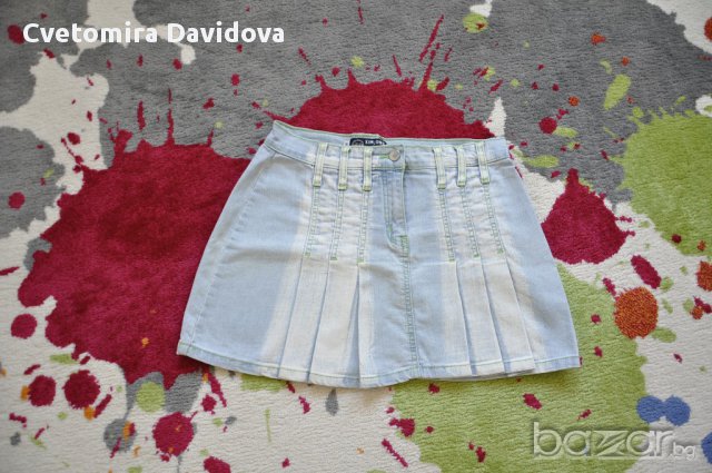 Къса дънкова пола