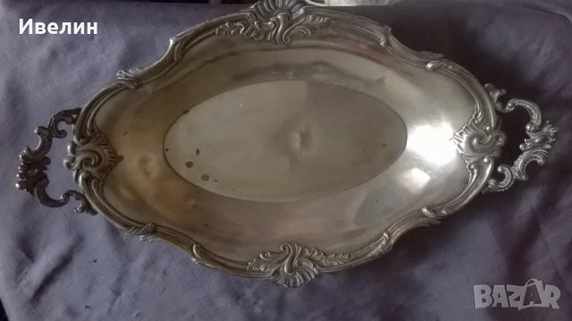 посребрен купа,фруктиера арт деко, снимка 2 - Антикварни и старинни предмети - 25174289