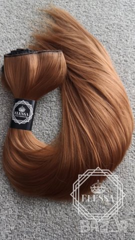 С6 HAIR EXTENSIONS ELESSA - Натурални Екстеншъни Комплект от 200 грама Коса, снимка 7 - Аксесоари за коса - 24348670