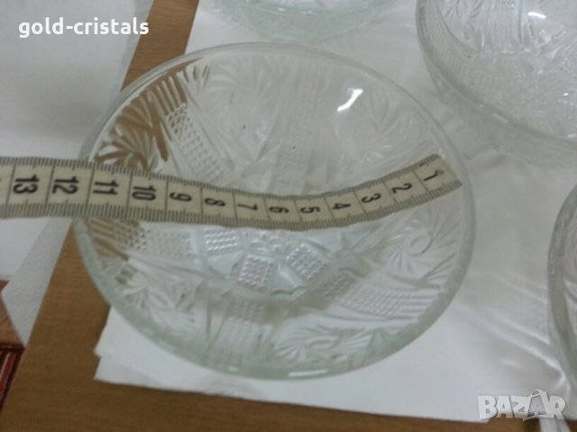 стари стъклени купички и купа , снимка 12 - Сервизи - 22287197