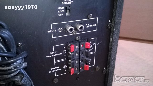 Yamaha sw-p201 powered subwoofer-39х39х20см-внос швеицария, снимка 12 - Тонколони - 17747745