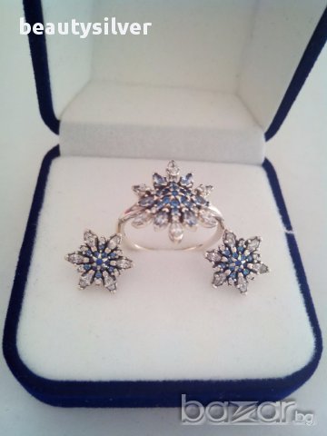 925 Стерлинги сребърен пръстен PANDORA, код 1275 , снимка 2 - Пръстени - 13464163