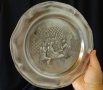 Старинна чиния,пано от калай Гостилница.  , снимка 1 - Антикварни и старинни предмети - 25843687