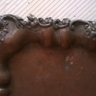 антикварна бронзова табла,поднос, снимка 5 - Антикварни и старинни предмети - 17532252