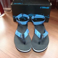 Намалени на 50лв - TEVA Flatform French Blue Platform Sandals - нови сандали, снимка 12 - Сандали - 21988728