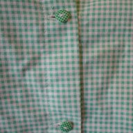Светлозелена карирана дамска риза, блуза с дълъг ръкав, ръкави, дамски топ, жилетка, снимка 10 - Ризи - 13869321