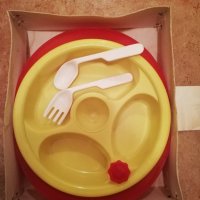Термофорна чиния за храна на малки деца - ретро, снимка 1 - Колекции - 24159072