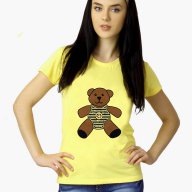 Уникална тениска с принт Teddie Bear! Създай модел по Твой дизайн, свържи се нас!, снимка 1 - Тениски - 11564835