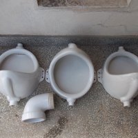 Порцеланов писоар за стенен монтаж тоалетно казанче мивка ботуш коляно, снимка 1 - Строителни материали - 20128708