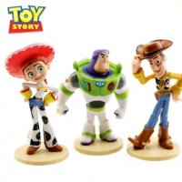 3 бр Toy Story Играта на играчките пластмасови фигурки PVC за игра и украса торта топер играчки, снимка 1 - Фигурки - 26107632