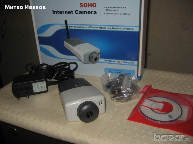 Lan (кабелна) интернет камера за видео наблюдение, снимка 1
