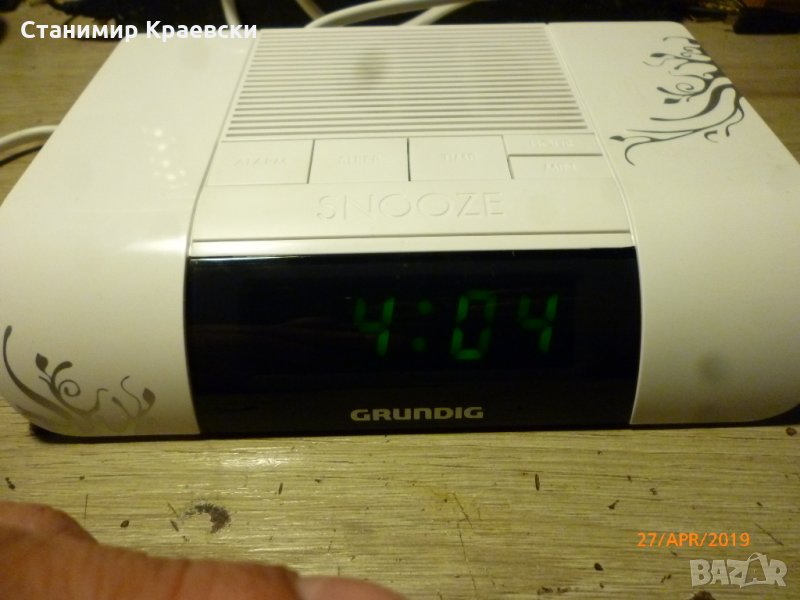 Grundig KSC 30 White - radio clock alarm финал, снимка 1