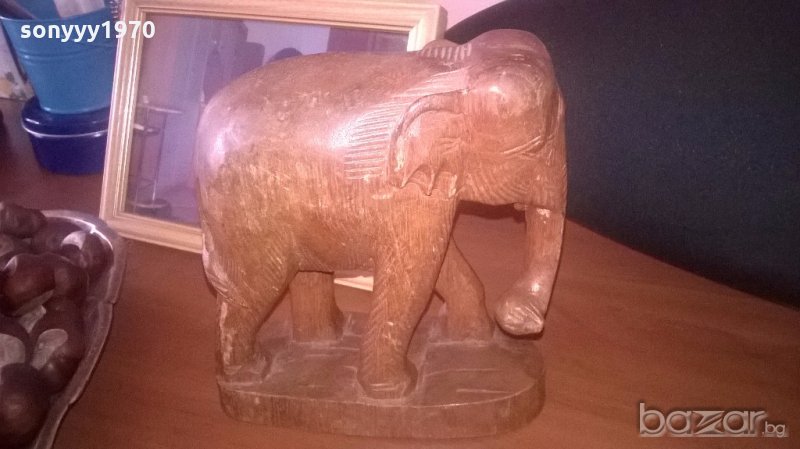 дървен слон-за колекция, снимка 1