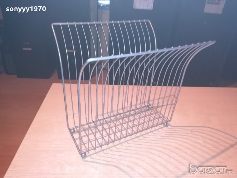 метална поставка за вестници-внос швеицария 33х32х28см, снимка 1