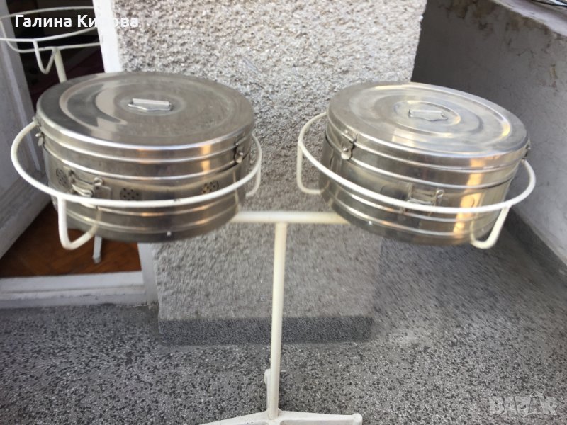  Стойки за медицински барабани 2бр.единична и двойна, снимка 1