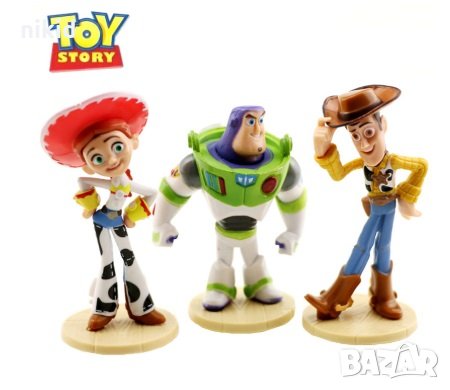 3 бр Toy Story Играта на играчките пластмасови фигурки PVC за игра и украса торта топер играчки, снимка 1