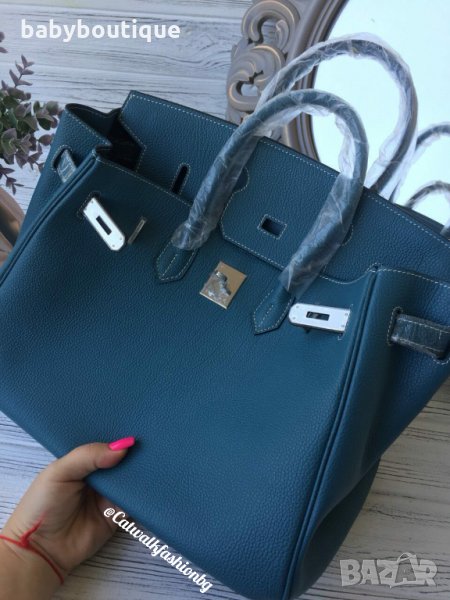 Hermes 35 Birkin Blue , снимка 1