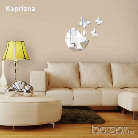 3D огледален стикер "Пеперуди", снимка 1 - Декорация за дома - 16860420
