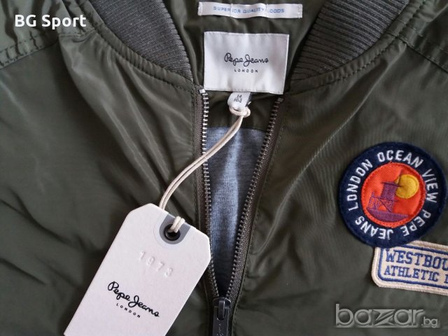 Pepe Jeans ново оригинално яке тип бомбър - размер М/L, снимка 2 - Якета - 19605556