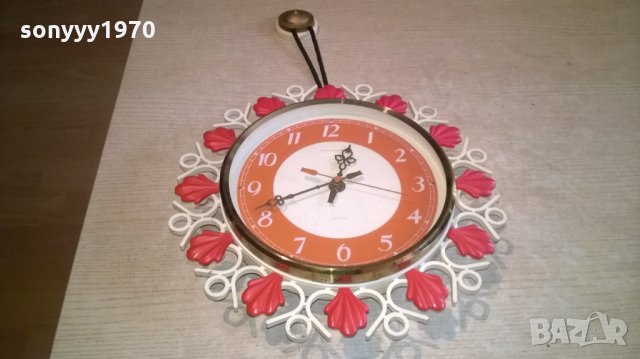 руска антика-28см-ретро часовник, снимка 4 - Колекции - 25251063