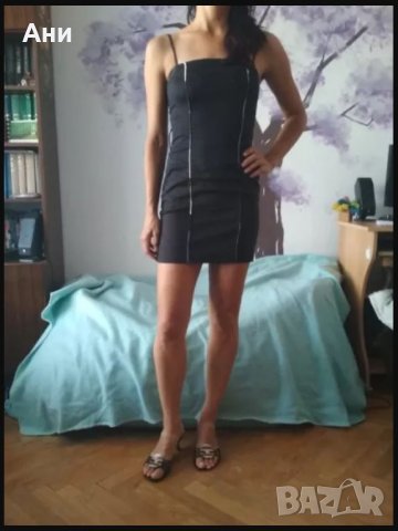 Черна къса рокля