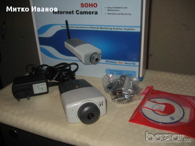 Lan (кабелна) интернет камера за видео наблюдение, снимка 1 - IP камери - 11487385