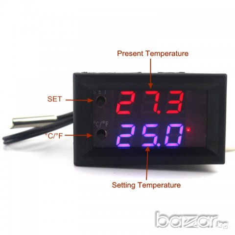 Автоматичен термо контролер за температура, термостат МОДЕЛ 8