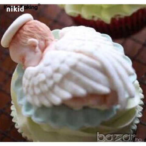 крила криле за ангел бебе ангелски фондан Силиконов молд  марципан шоколад тесто торта гипс , снимка 6 - Форми - 15461243