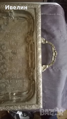 посребрена метална табла, снимка 2 - Антикварни и старинни предмети - 25031923