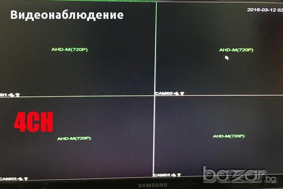 FULL HD AHD-М 720p AHR IP NVR 4 Канален DVR За Ahd-М / 720Р / 1080H Аналогови или IP Камери, снимка 2 - Камери - 14300795