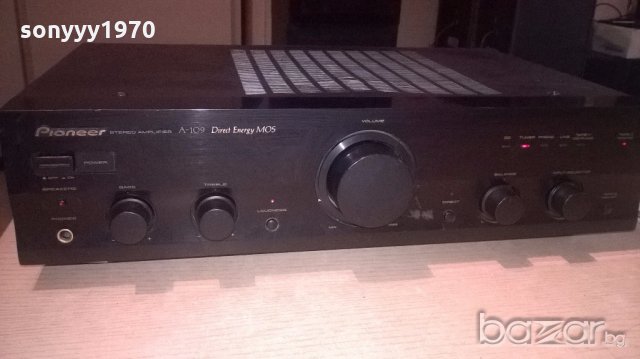 pioneer a-109 stereo ampli-транзисторен усилвател-внос франция, снимка 5 - Ресийвъри, усилватели, смесителни пултове - 19850691