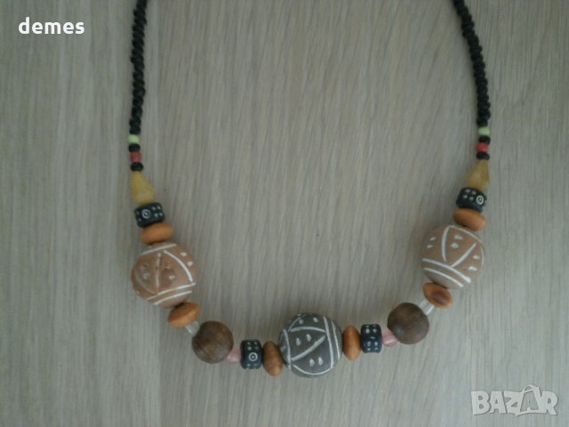 Колие с  африкански мотиви в гръндж стил-5, снимка 2 - Колиета, медальони, синджири - 23510999