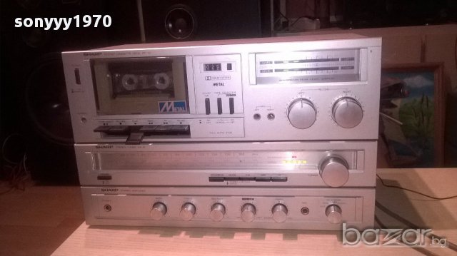 Sharp receiver+sharp deck-made in japan-внос швеицария, снимка 3 - Ресийвъри, усилватели, смесителни пултове - 16320569
