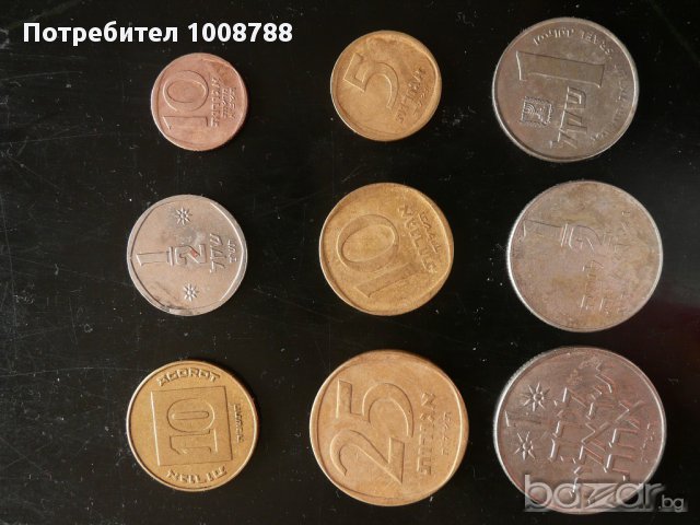 Стари монети Израел, снимка 2 - Нумизматика и бонистика - 10735098