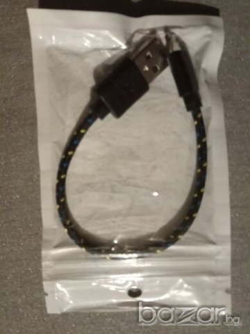 Микро USB кабел,мобилен телефон,смартфон, таблет, снимка 6 - USB кабели - 17915237