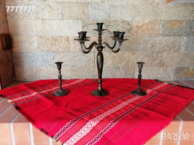 Старинни свещници, снимка 4 - Антикварни и старинни предмети - 24901509