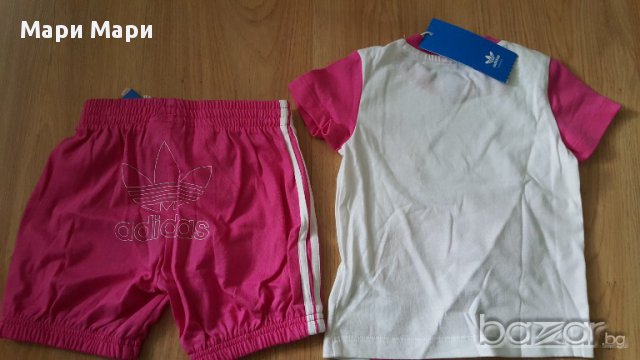 Adidas бебешка блуза-80,68см, къс панталон-92,68см., снимка 6 - Бебешки блузки - 14069783