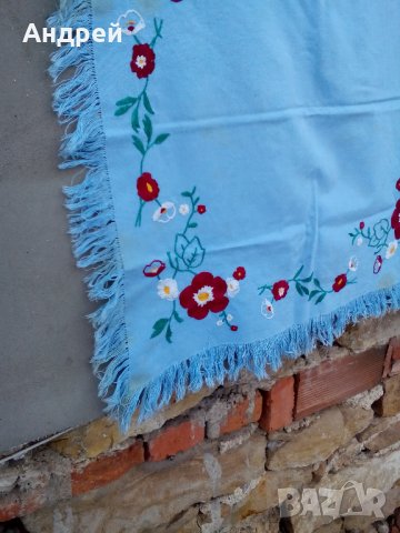 Стара бродирана покривка #8, снимка 3 - Антикварни и старинни предмети - 23789213